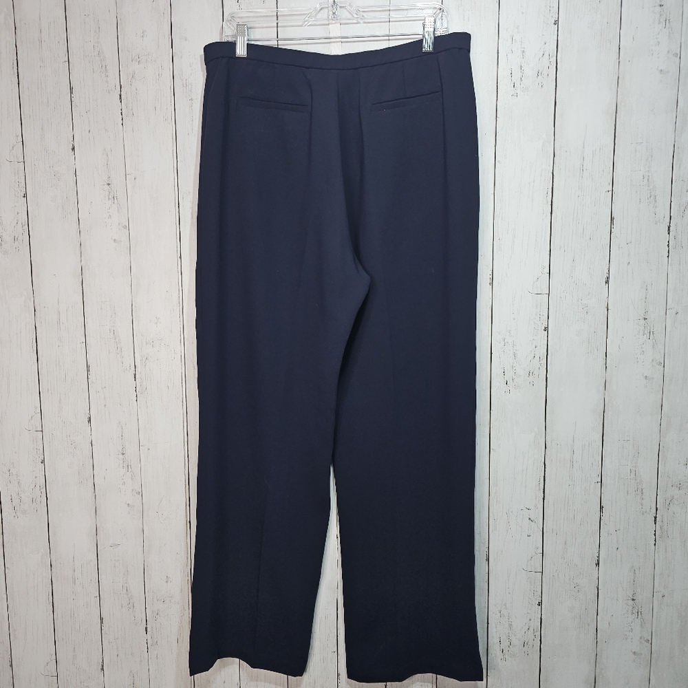 Pendleton Solid Blue High Rise Polyester Trouser … - image 5